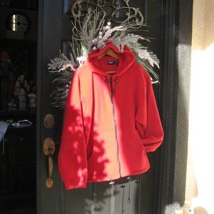 Red Fleece Hoodie - soft soft - warm warm